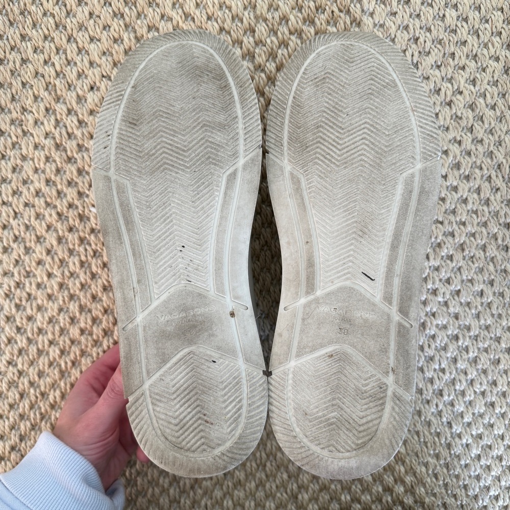 Vagabond Judy White Leather Platform Lace-Up Retro Sneakers Size 8 US / 38 EU - Picture 9 of 10